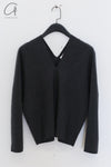 SWAYING 24 Autumn and Winter One-piece wool cardigan SW-SW24AW1T35-HH Black and gray SW-SW24AW1T32